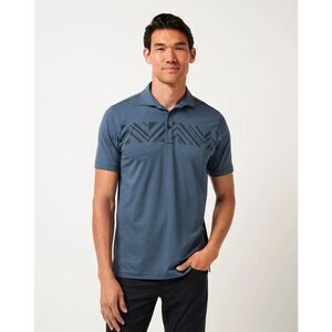 Travis Mathew NWT All Day Access Performance Golf Athletic Polo Vintage Indigo L